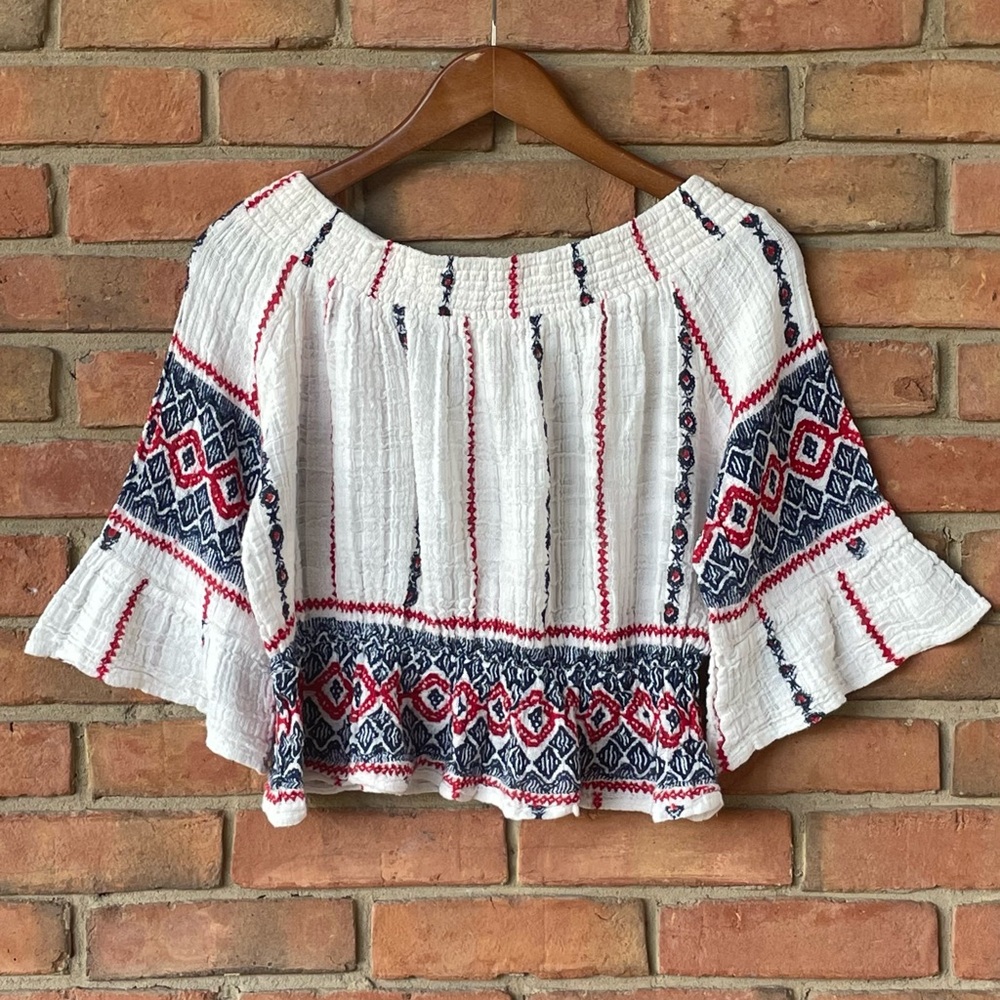 Raga Cotton Gauze Top Sz XS